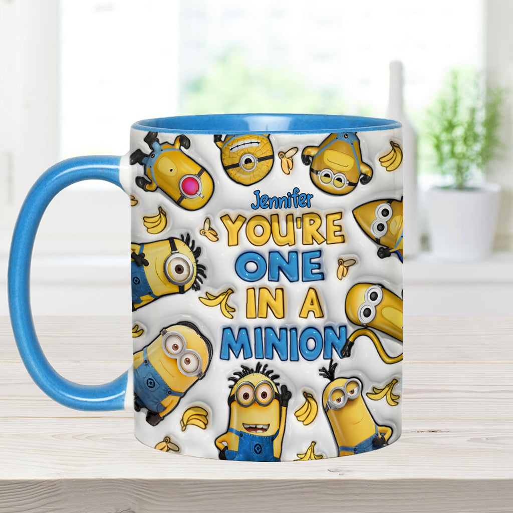 You're One In A Minion - Personalized Accent Mug