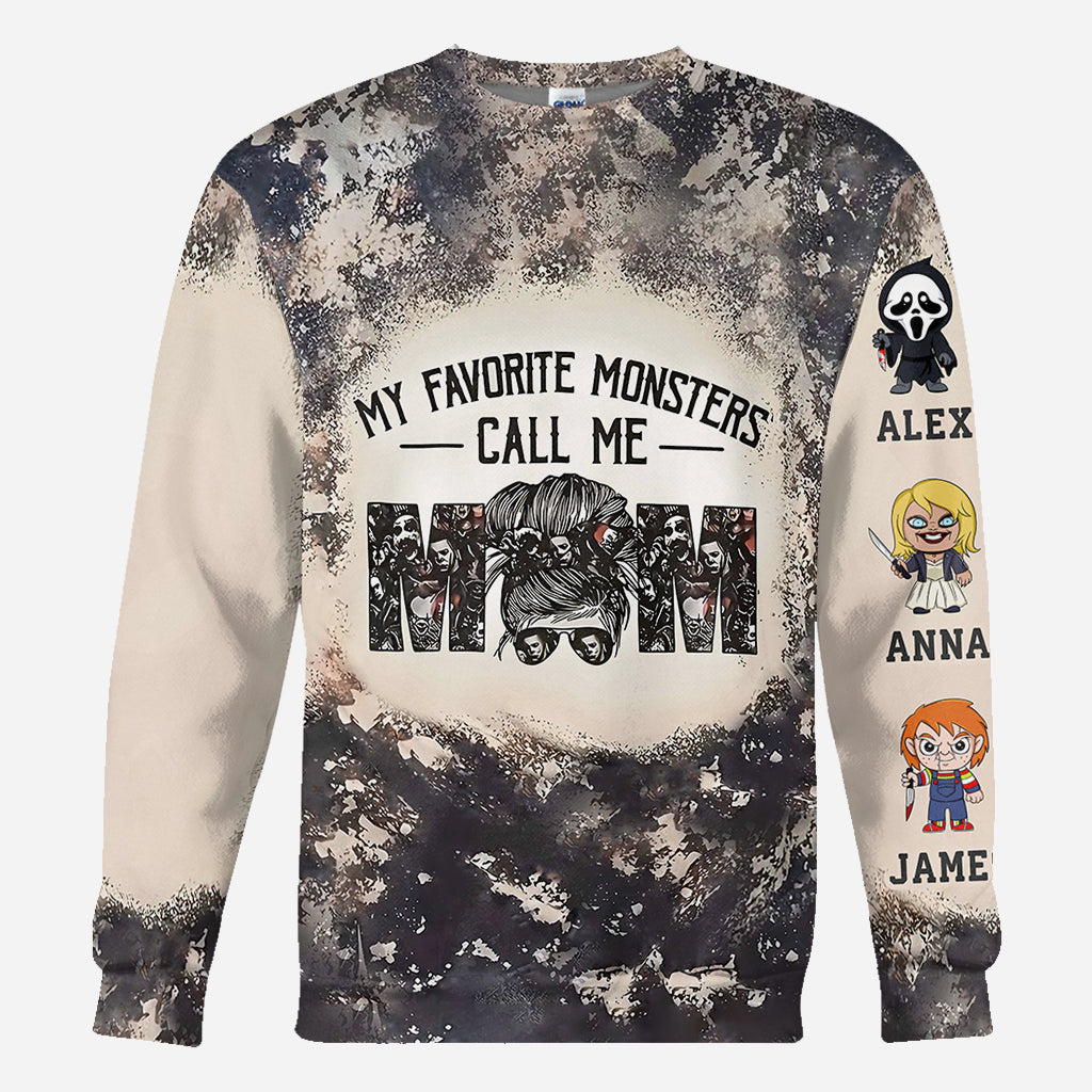 My Favorite Monsters Calls Me Monsters - Personalized Mother All Over Shirt