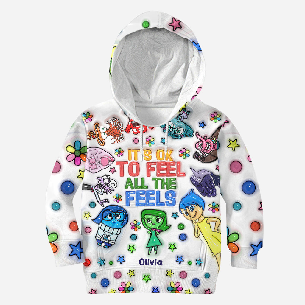 It's Ok To Feel All The Feels - Personalized All Over Shirt