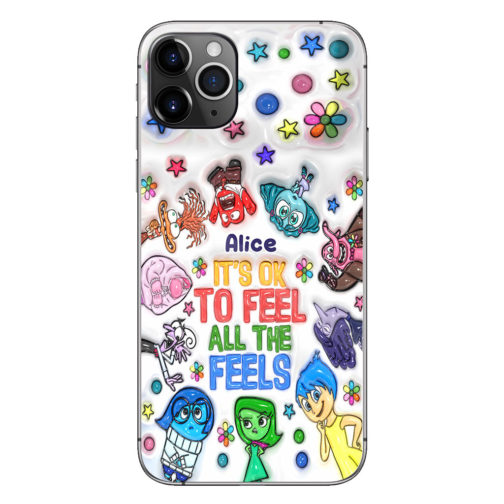 It's Ok To Feel All The Feels - Personalized Phone Case