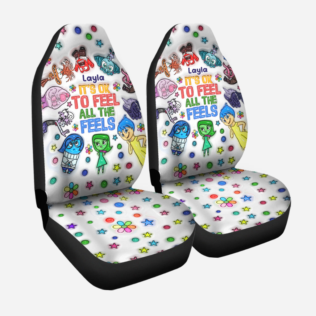 It's Ok To Feel All The Feels - Personalized Seat Covers