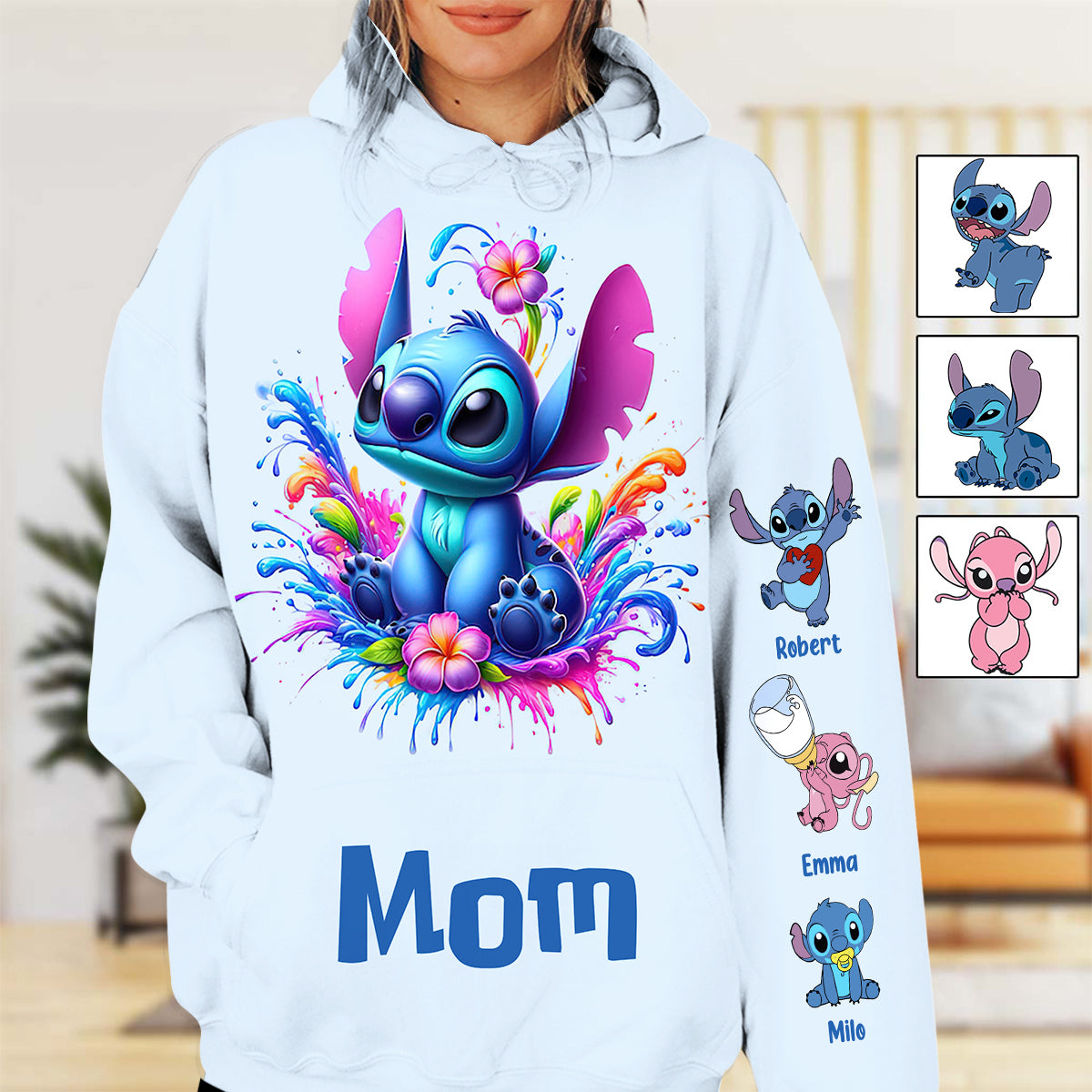 Blue Mother - Personalized Ohana All Over Shirt
