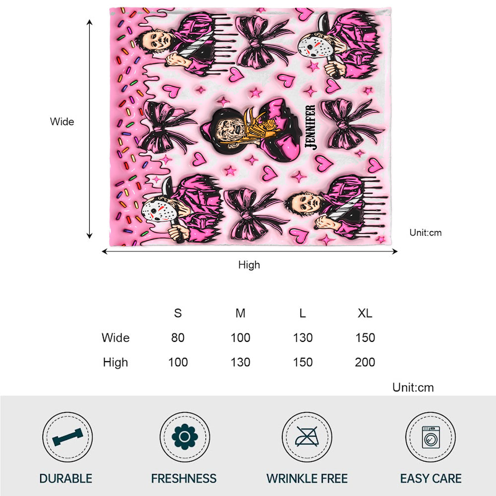 Horror Movie Fan - Personalized Blanket