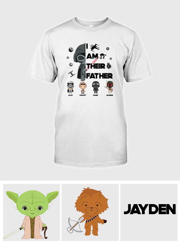 I Am Their Father - Personalized The Force T-shirt And Hoodie