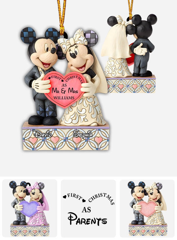 First Christmas Couple - Personalized Mouse Ornament