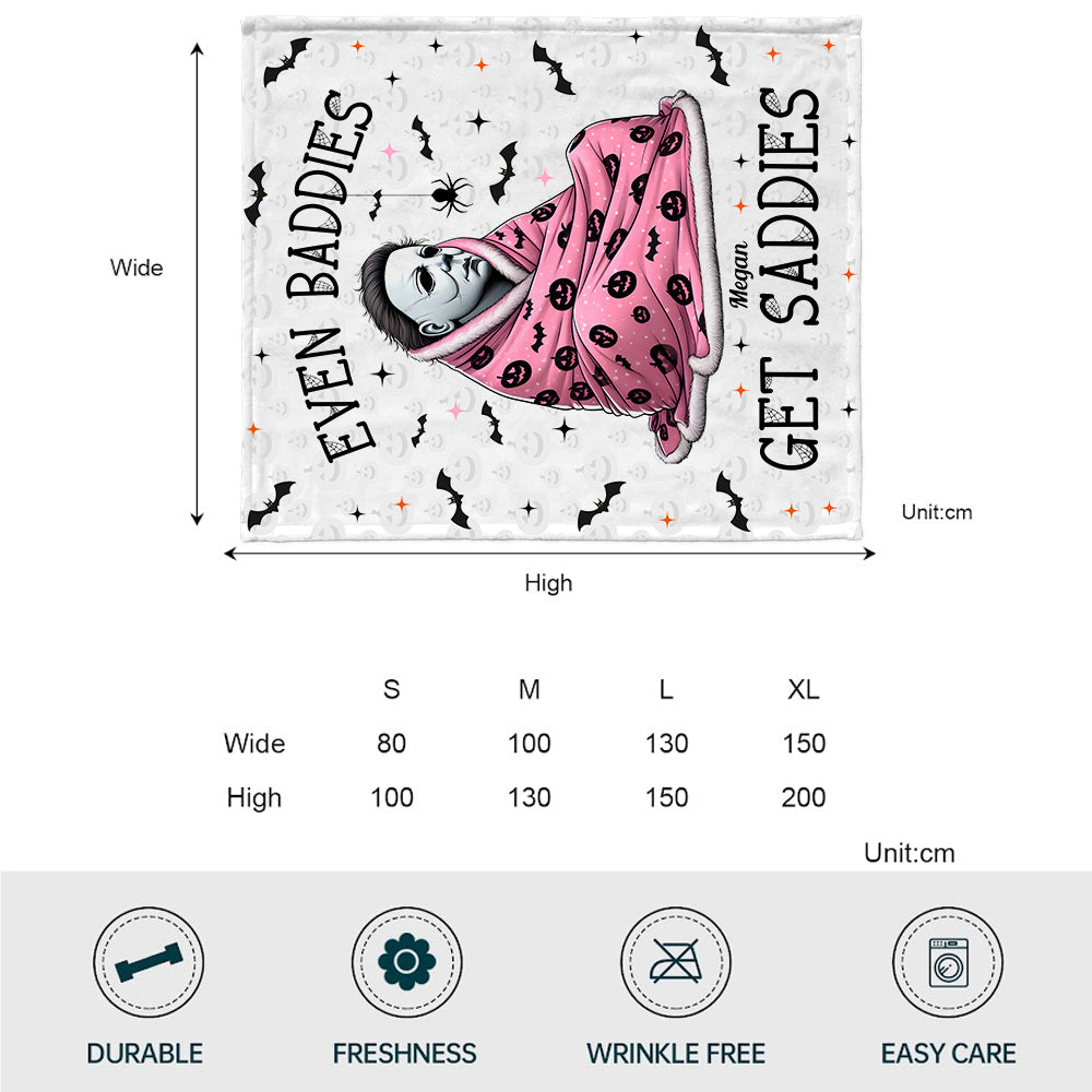 Even Baddies Get Saddies - Personalized Blanket