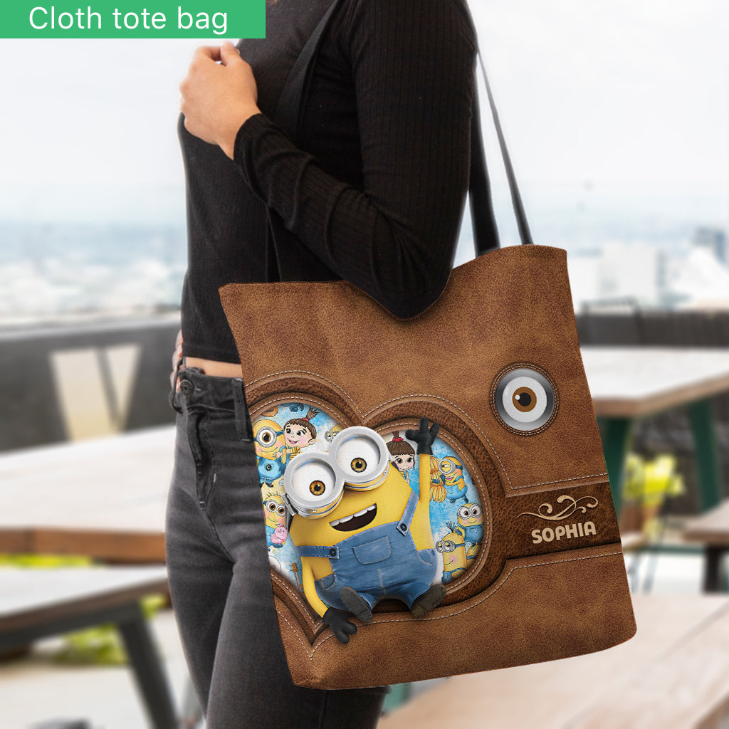 Happy Time Yellow Monster - Personalized Tote Bag