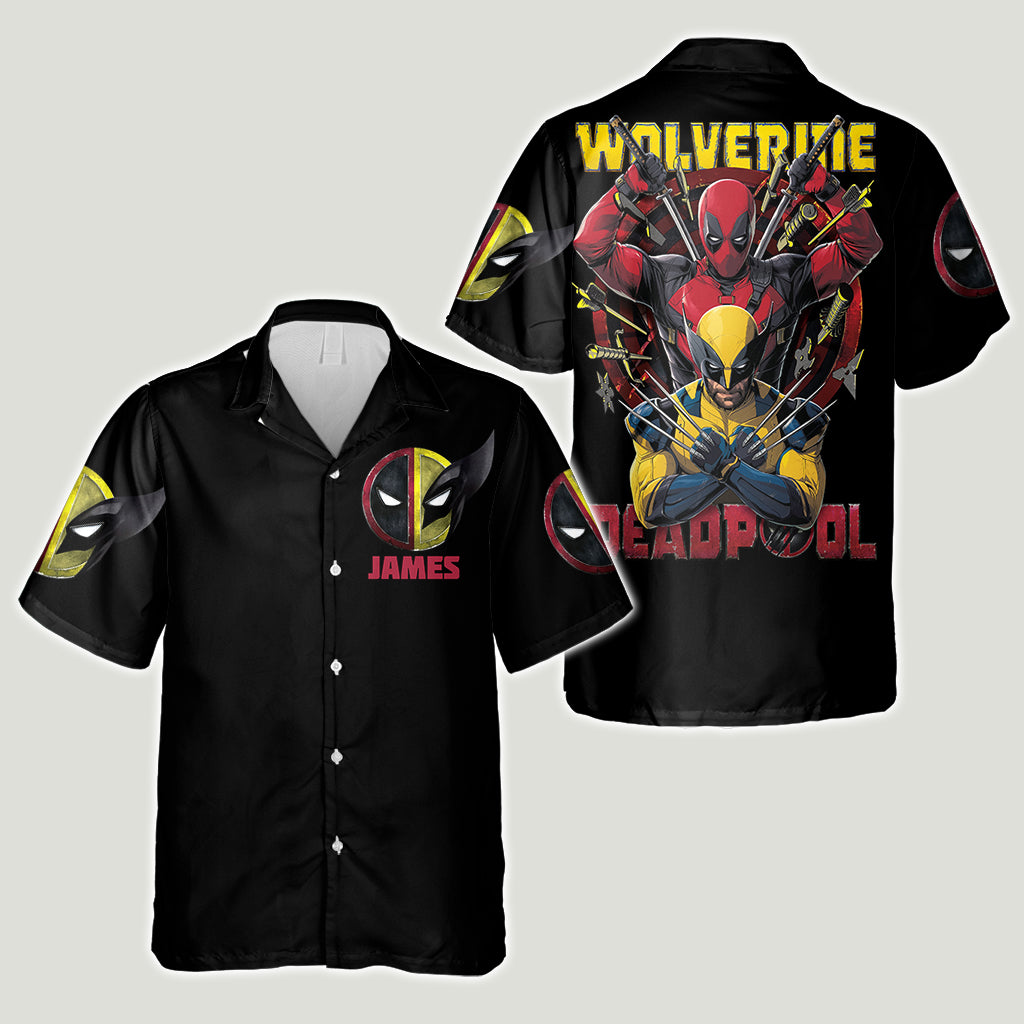 Red & Yellow Hero - Personalized The Psychopath Hawaiian Shirt