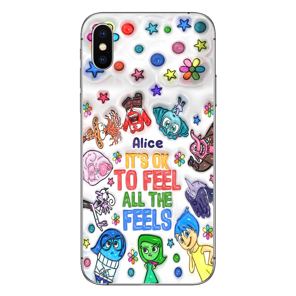 It's Ok To Feel All The Feels - Personalized Phone Case