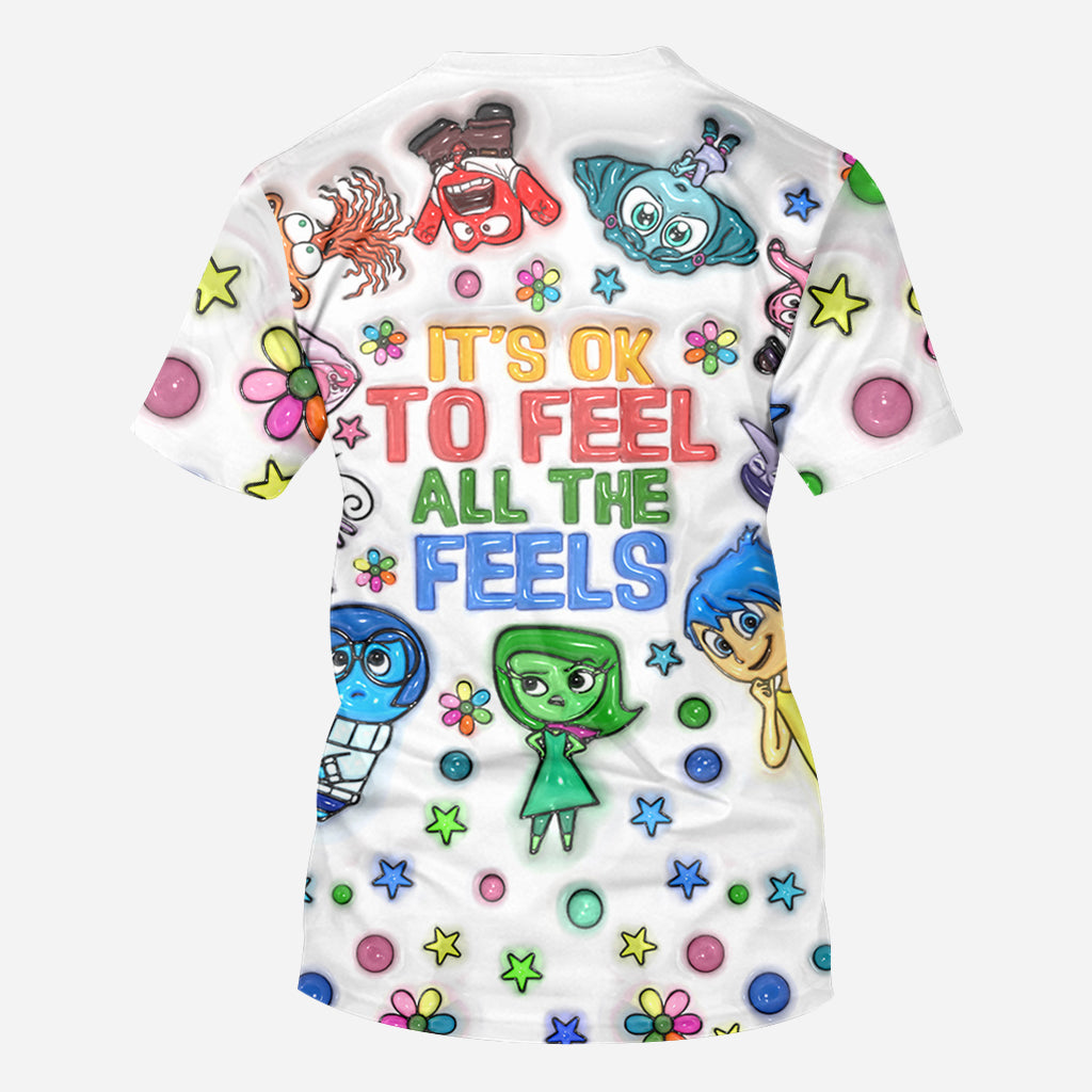 It's Ok To Feel All The Feels - Personalized All Over Shirt