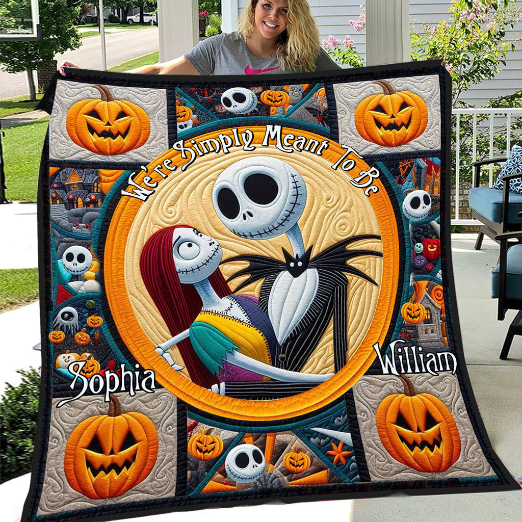 We're Simply Meant To Be - Personalized Nightmare Quilt