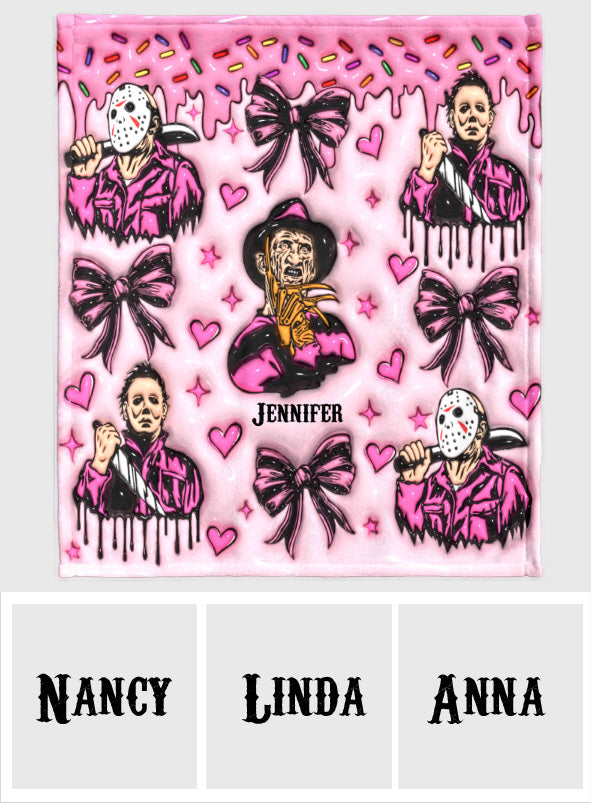 Horror Movie Fan - Personalized Blanket
