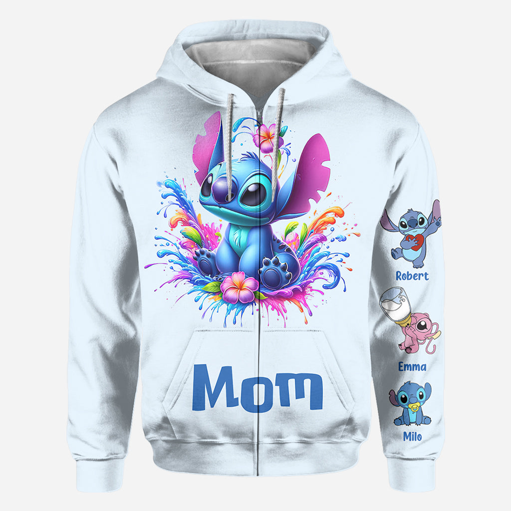 Blue Mother - Personalized Ohana All Over Shirt