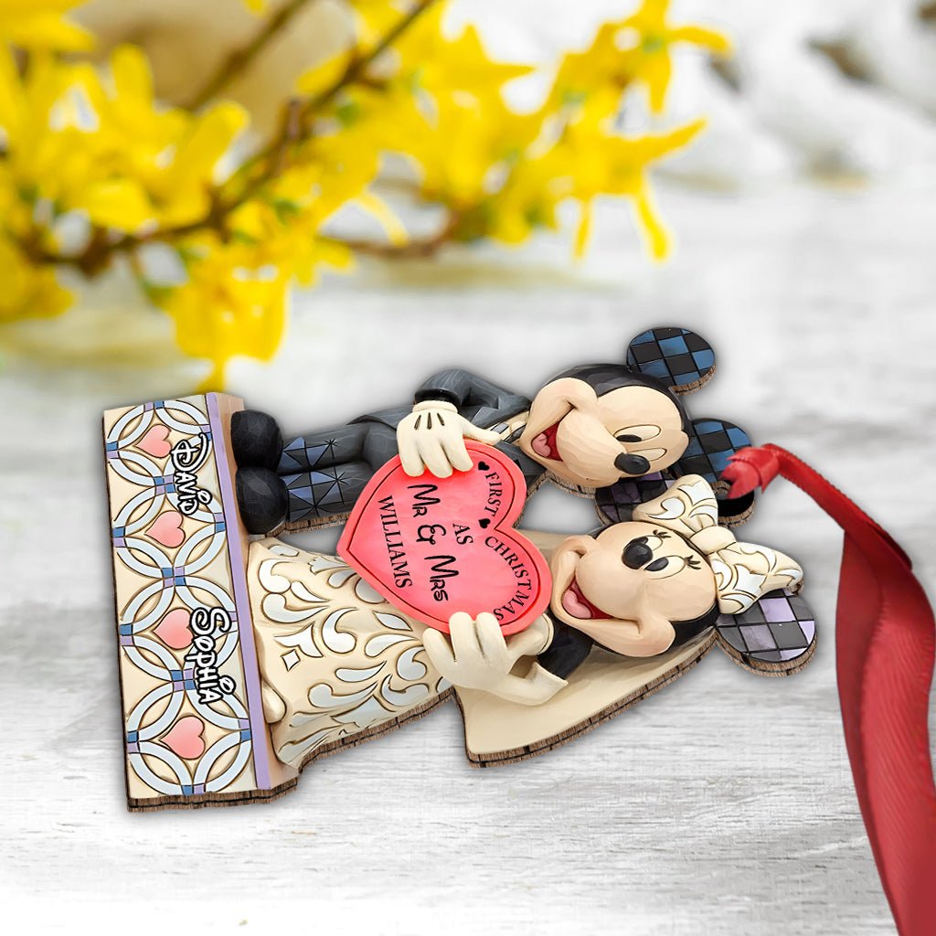 First Christmas Couple - Personalized Mouse Ornament