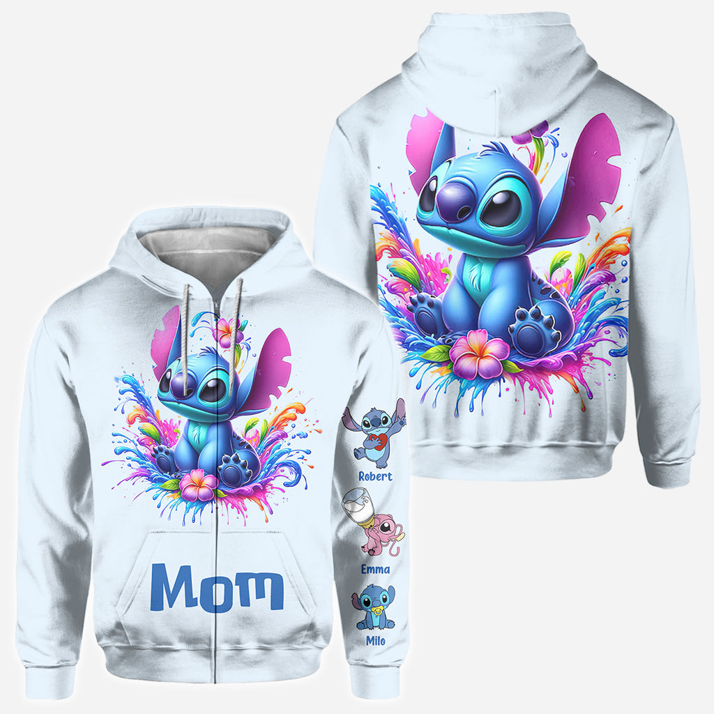 Blue Mother - Personalized Ohana All Over Shirt