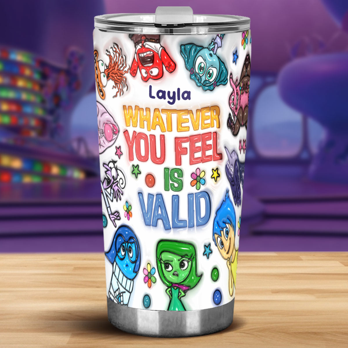 It's Ok To Feel All The Feels - Personalized Tumbler