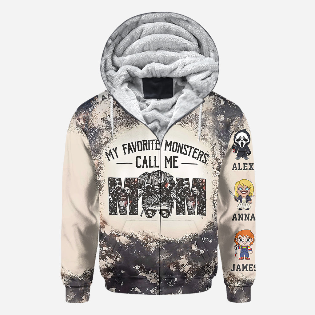 My Favorite Monsters Calls Me Monsters - Personalized Mother All Over Shirt