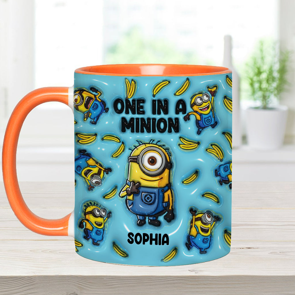 One In A Minion - Personalized Accent Mug