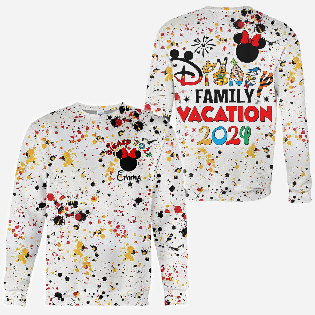 Family Vacation - Personalized Mouse All Over Shirt