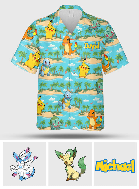 I Choose You - Personalized Monster Trainer Hawaiian Shirt