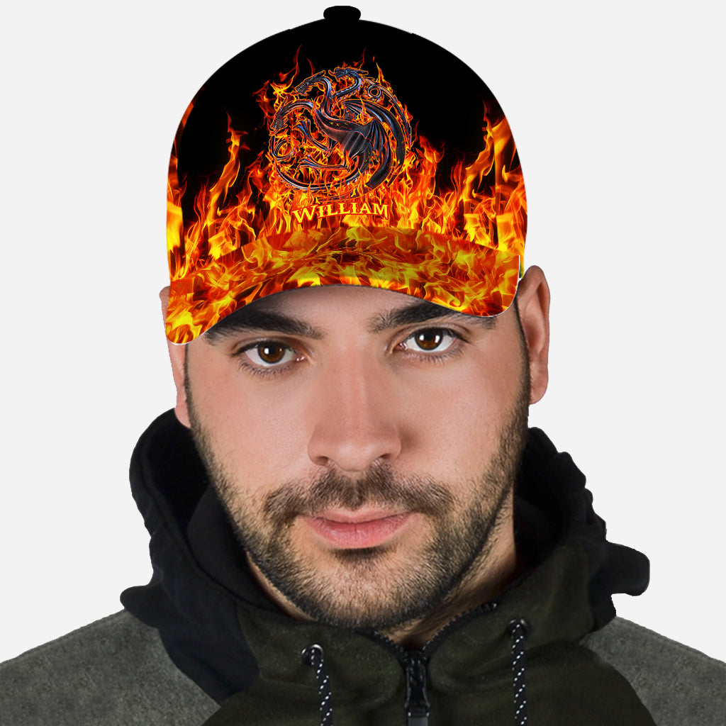 Fire And Blood - Personalized Thrones Game Classic Cap