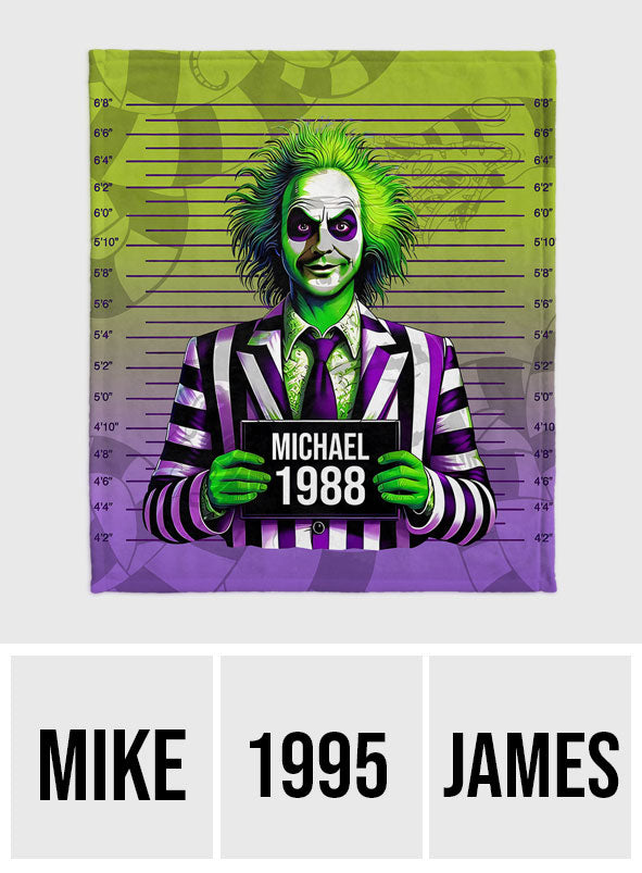 Funny Mugshot - Personalized Blanket