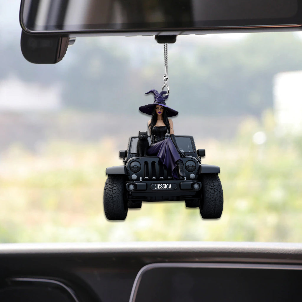 My Broom Broke So Now I Drive - Personalized Car Car Ornament