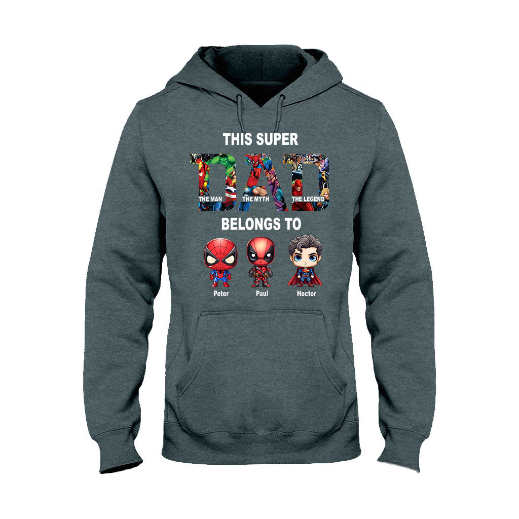 Super Dad - Personalized Father T-shirt And Hoodie