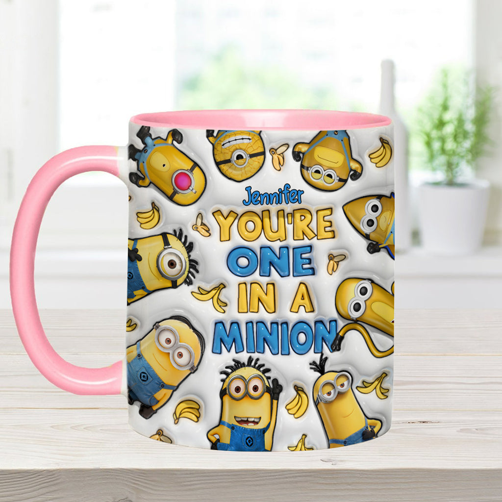 You're One In A Minion - Personalized Accent Mug