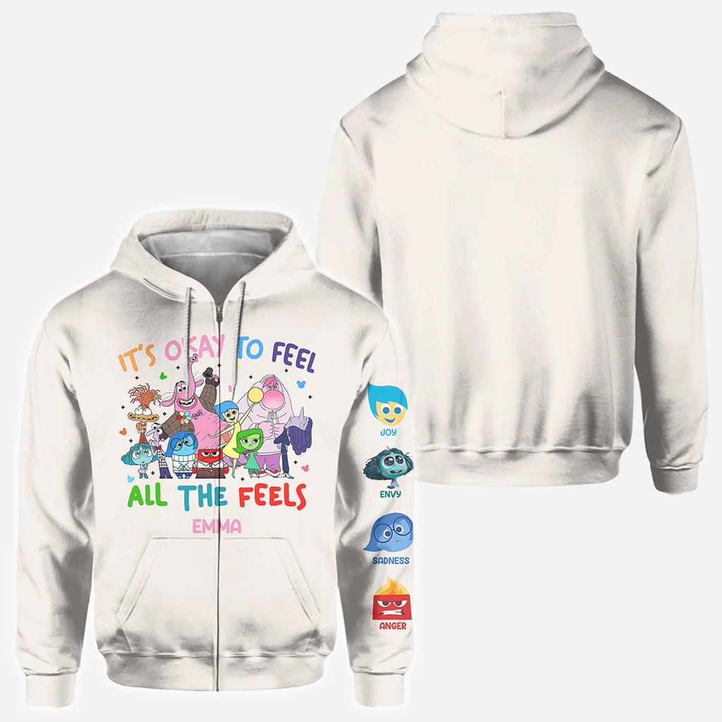 It's Ok To Feel All The Feels - Personalized All Over Shirt