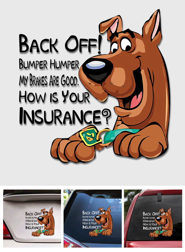Back Off Bumper Humper - Personalized Mouse Decal Full