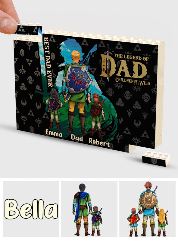 The Legend Of Dad Children Of The Wild - Personalized The Hero's Legend One-sided Horizontal Rectangle Building Brick Blocks