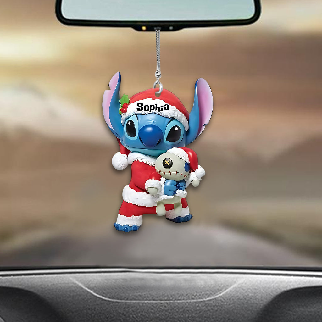 Merry Stitchmas - Personalized Ohana Car Ornament
