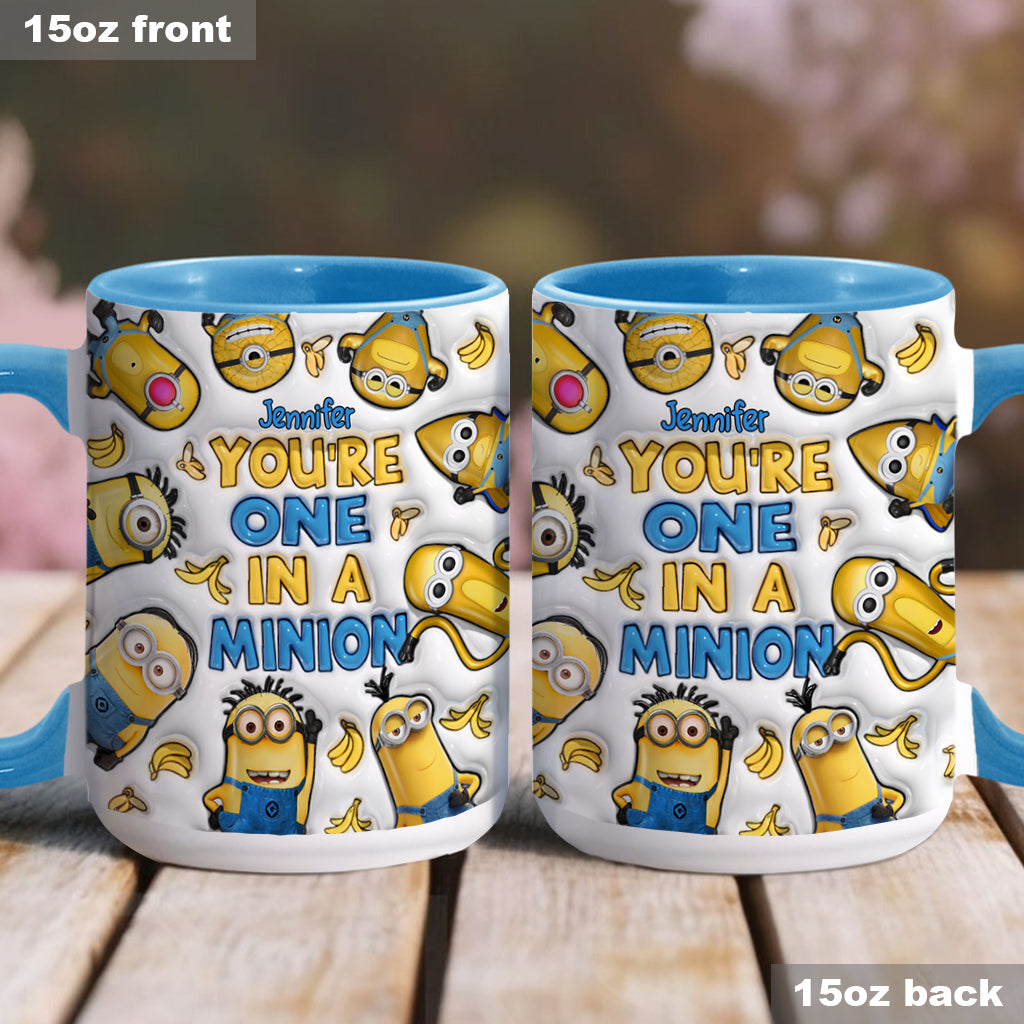 You're One In A Minion - Personalized Accent Mug