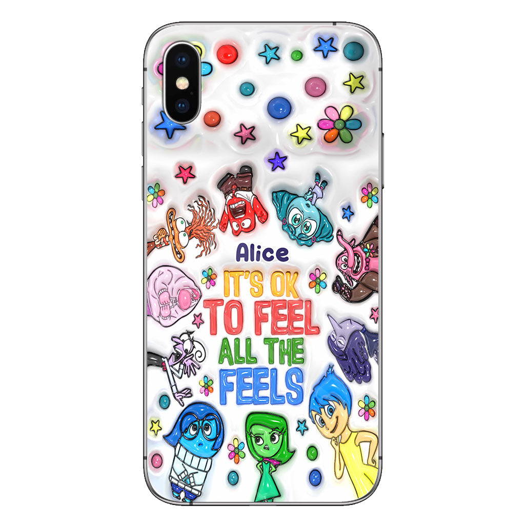 It's Ok To Feel All The Feels - Personalized Phone Case