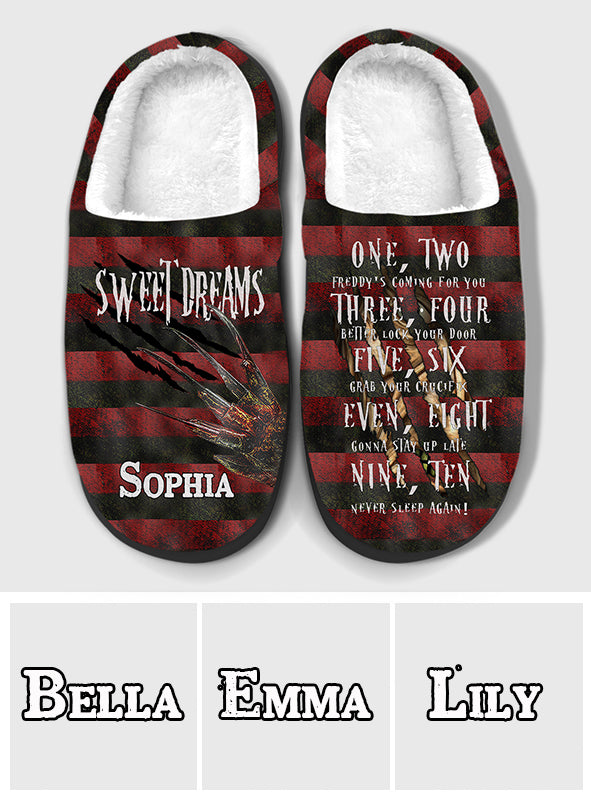 Sweet Dreams - Personalized Sweet Dreams Slippers