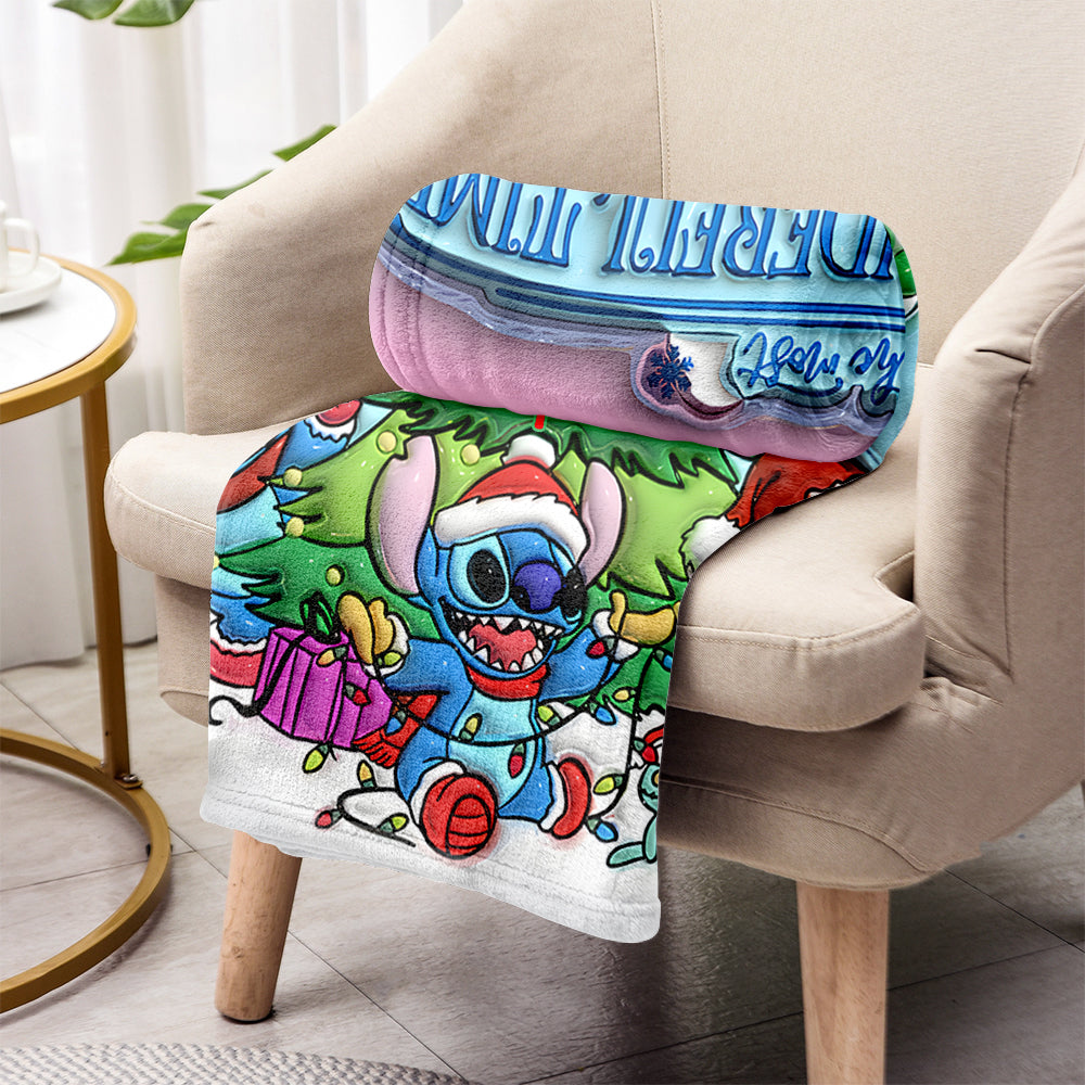 Merry Stitchmas - Personalized Ohana Blanket