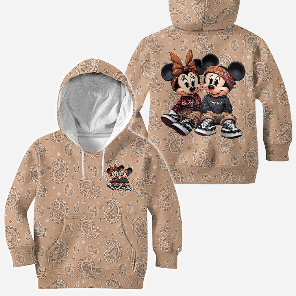 Chicano Mouse Couple - Personalized Mouse All Over Shirt