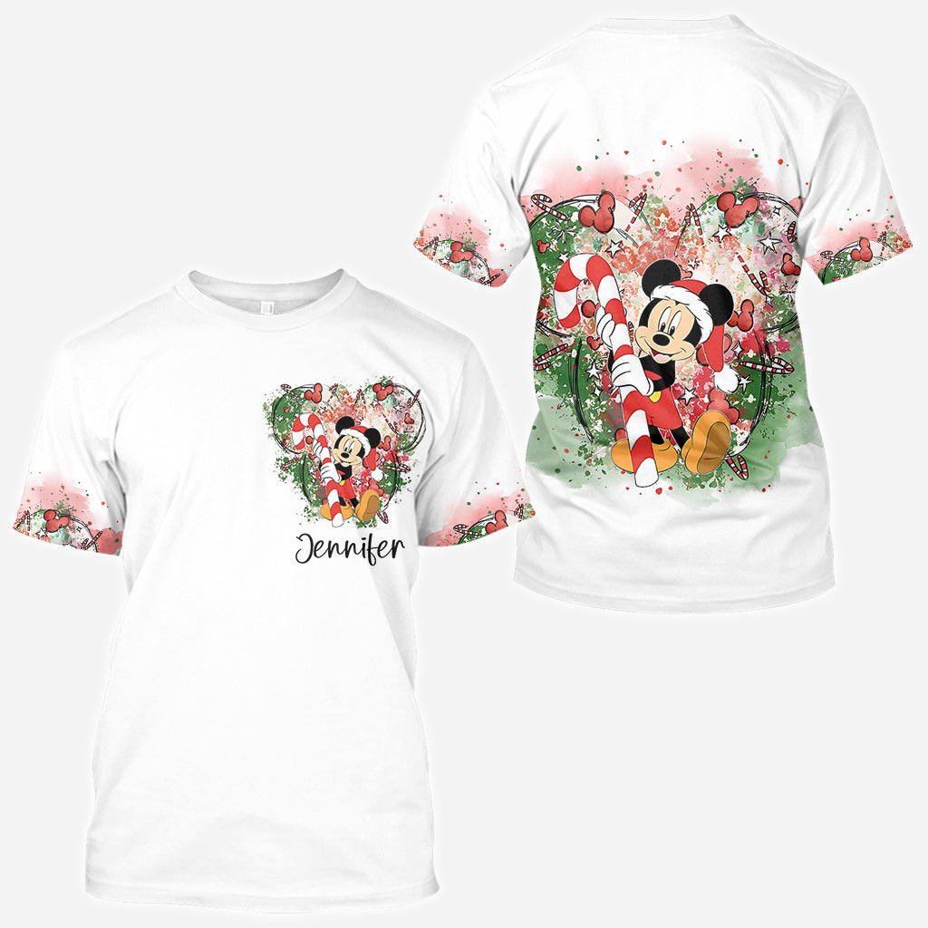 Merry Christmas - Personalized Mouse All Over Shirt
