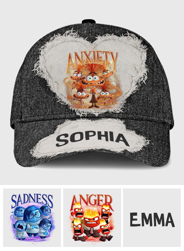 Anxiety Emotion Bootleg - Personalized Classic Cap