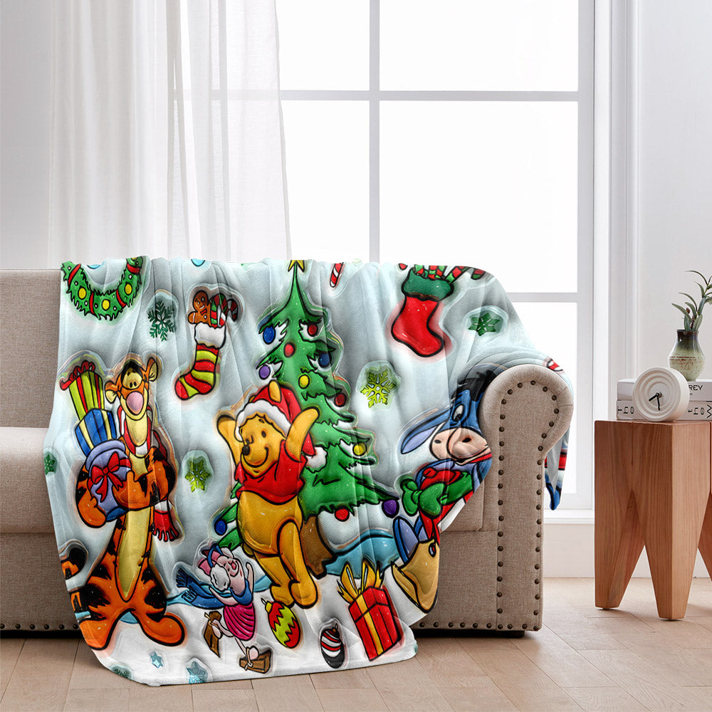 Merry Christmas - Personalized Mouse Blanket