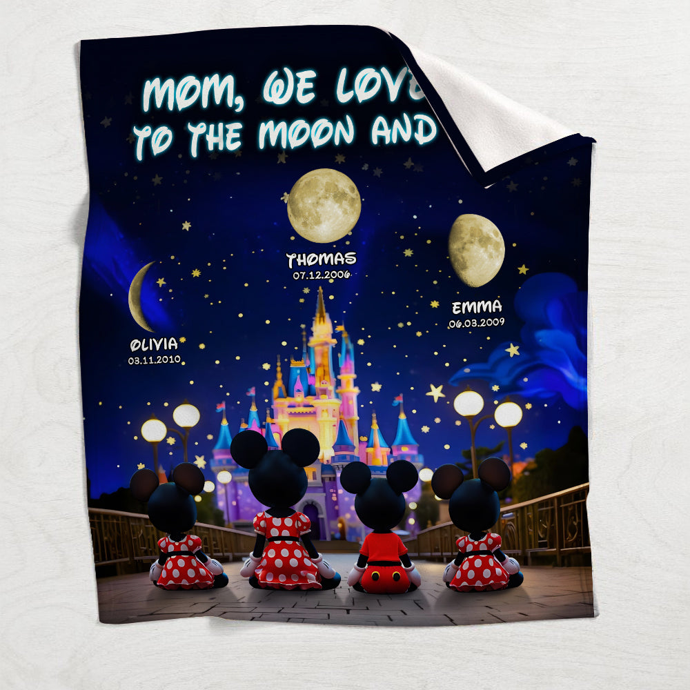 The Days I Became Your Mom - Personalized Mother Blanket