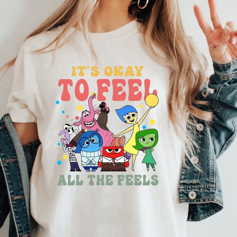 It's Okay To Feel All The Feels Shirt, Mental Health shirt, Family Matching Tee Trip, 2 T-shirt & Hoodie