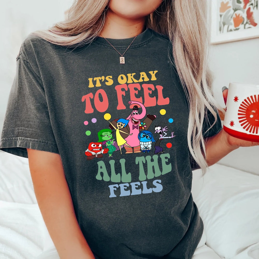 It's Okay To Feel All The Feels Shirt, Mental Health shirt,Inclusion Shirt,Speech Therapy Shirt,Para Shirt T-shirt & Hoodie