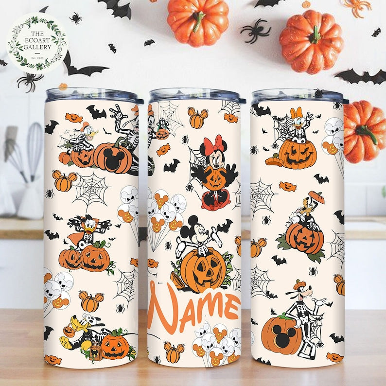 Mickey & Friends Halloween Tumbler Halloween Skinny Tumbler 0924