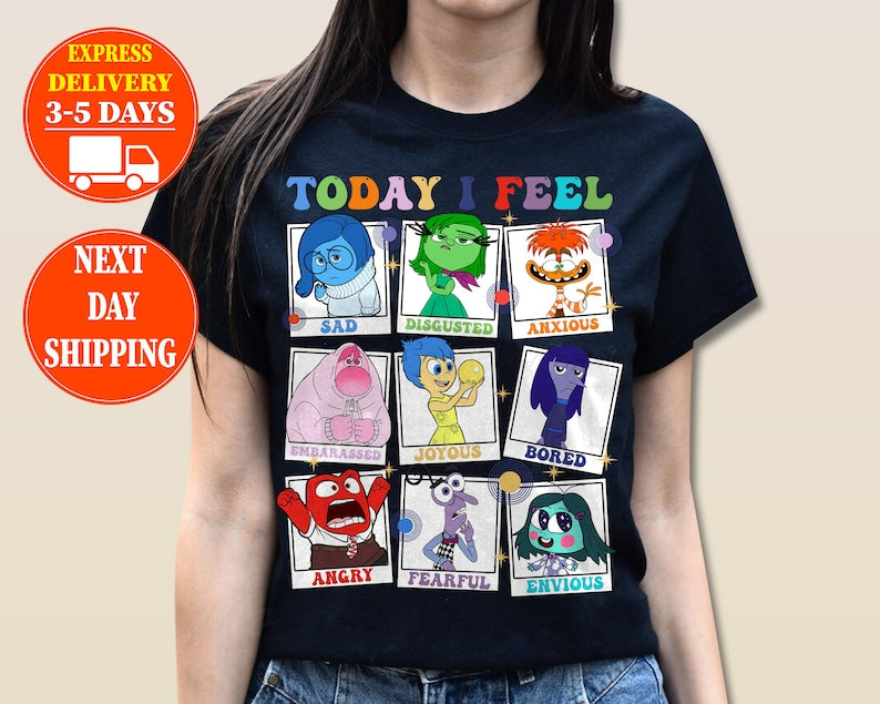 Today I Feel Characters Shirts, Sweatshirt, Group Matching shirt , Family Party T-shirt & Hoodie