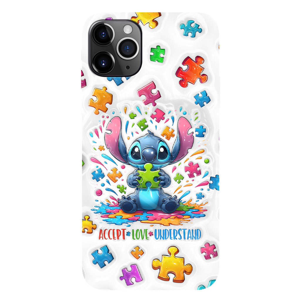 Accept Love Understand - Personalized Autism Awareness Full Print Phone Case