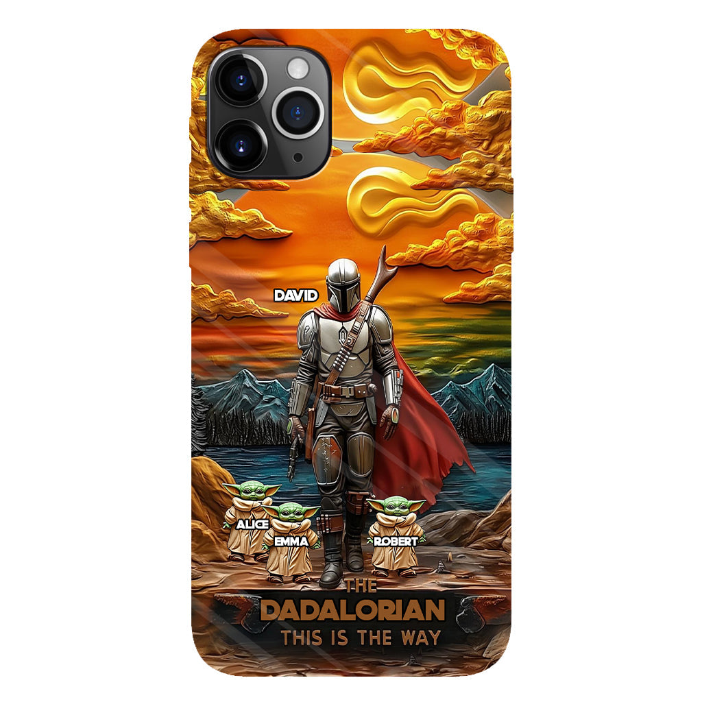 Best Dad Gift For Dad, Uncle, Grandpa,... - Personalized The Force Full Print Phone Case
