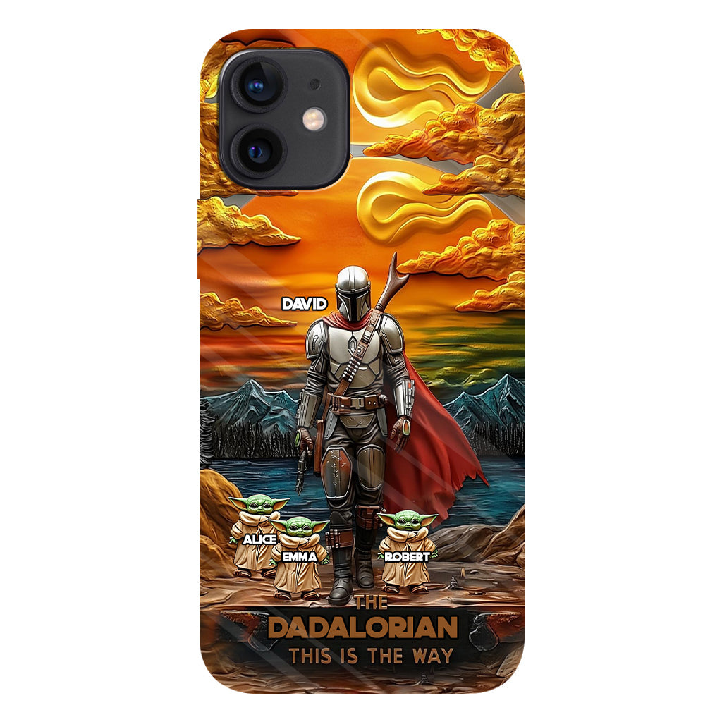 Best Dad Gift For Dad, Uncle, Grandpa,... - Personalized The Force Full Print Phone Case