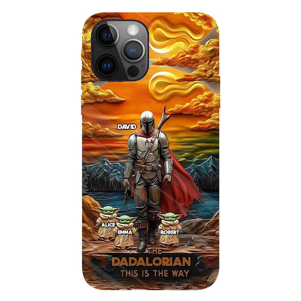 Best Dad Gift For Dad, Uncle, Grandpa,... - Personalized The Force Full Print Phone Case